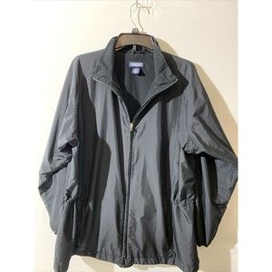 Lands End Black Jacket Youth  Size XL 18-20 Windbreaker